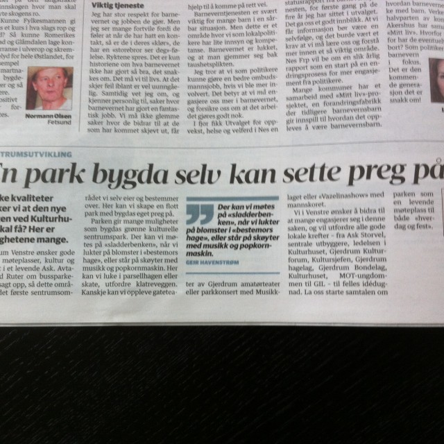 Innlegg i RB 8. aug. 2015