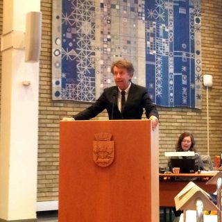 Per A. Thorbjørnsen under budsjettdebatten i Stavanger bystyre