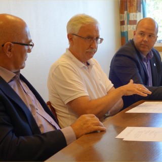 Fra pressekonferansen 3. sept 2015. Arvid Hammernes kommenterer innholdet i avtalen.