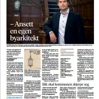 Byarkitekt - Faksimile fra Bergens Tidende 18.03.15