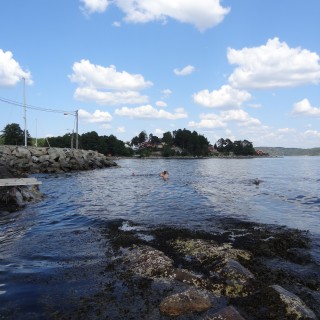 I strandkanten på Filtvet.