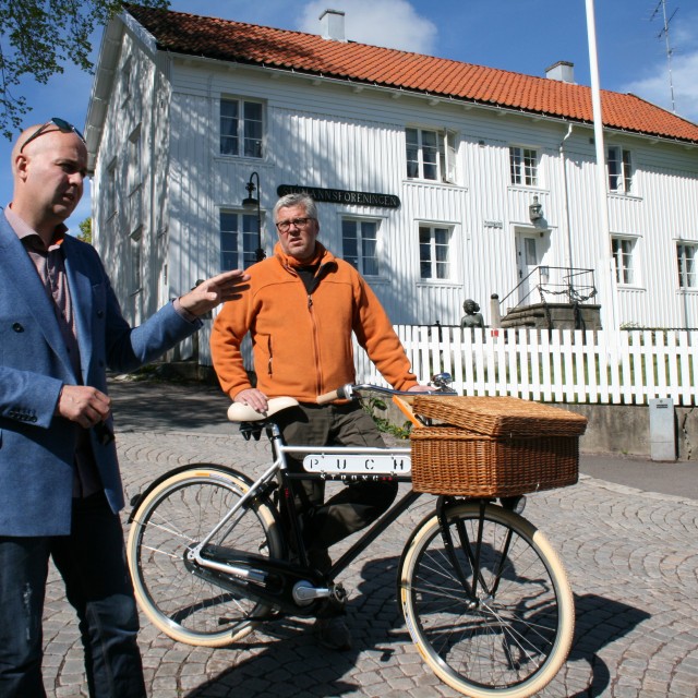 Ordførerkandidat Eddy Robertsen og lokallagsleder i Horten; Carl Otto KIelland