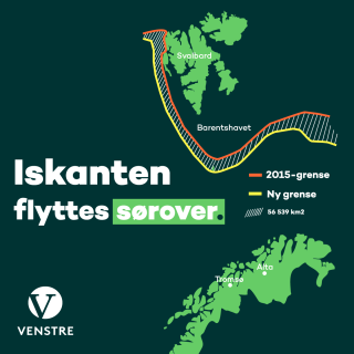 Iskanten flyttes sørover.