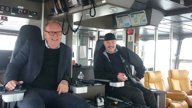 Omvisning på den moderne fiskebåten Vesterhav.