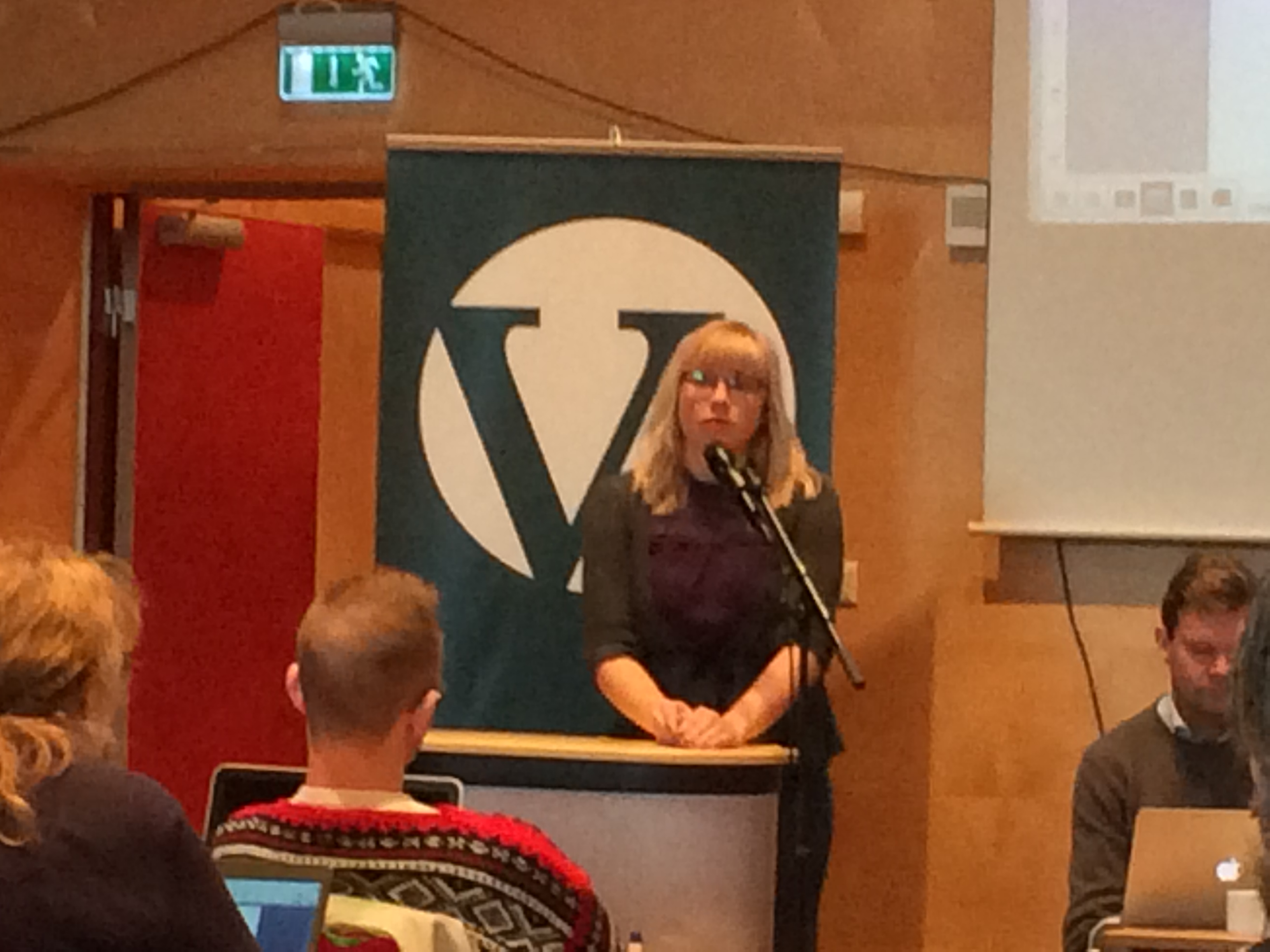 Maja på talerstolen