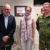 Iselin Nybø og politisk ledelse i Andøy og ledelse på Andøya flystasjon