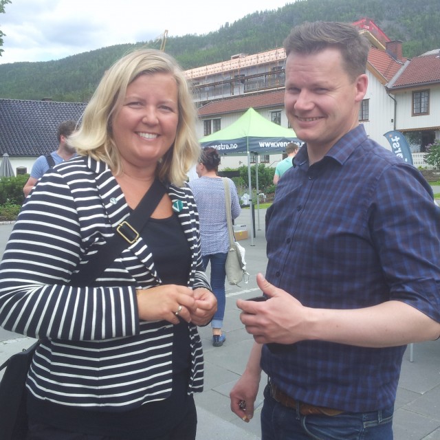Kari-Lise Rørvik og Per Martin Berg, fotografert på LPN på Sundvolden juni 2015.