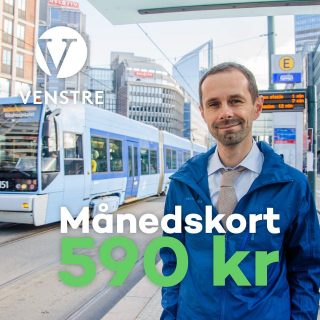 Månedskort 590 kroner Oslo