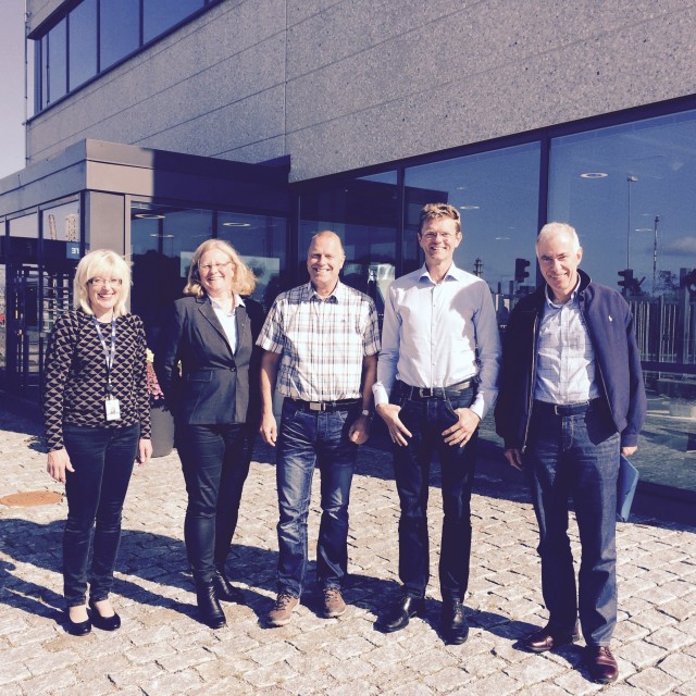 Terje Breivik, Anne-Beth Njærheim og Rolf Nesheim besøker CO2BIO AS, representert ved Svein Nordvik og TCM AS, representert ved Randi Gundersen i Nordhordland