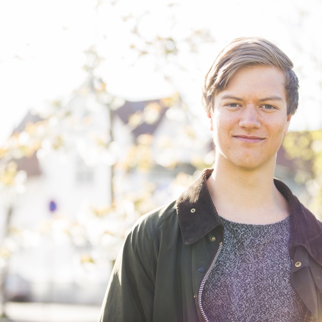 Eirik Tangeraas Lygre, ungdomskandidat for Rogaland Venstre i 2015.