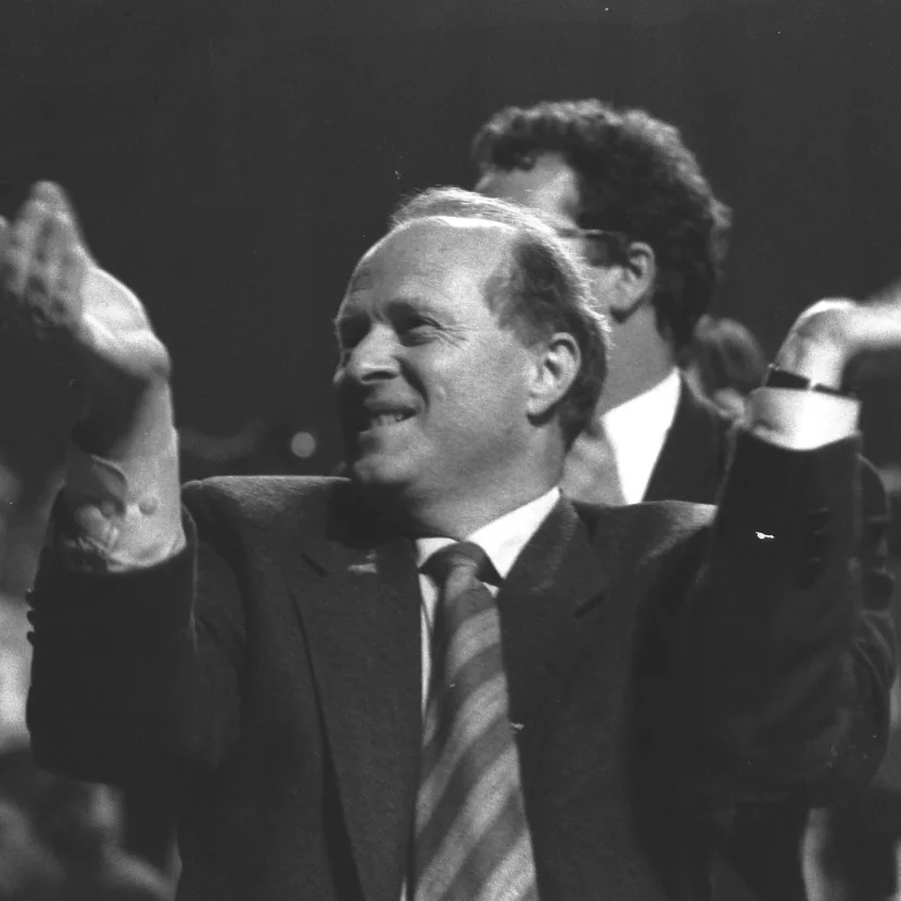 Odd Einar Dørum på valgvake i 1994