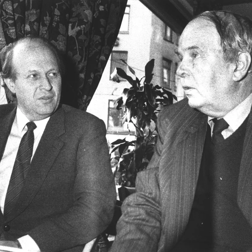 Odd Einar Dørum og Helge Seip