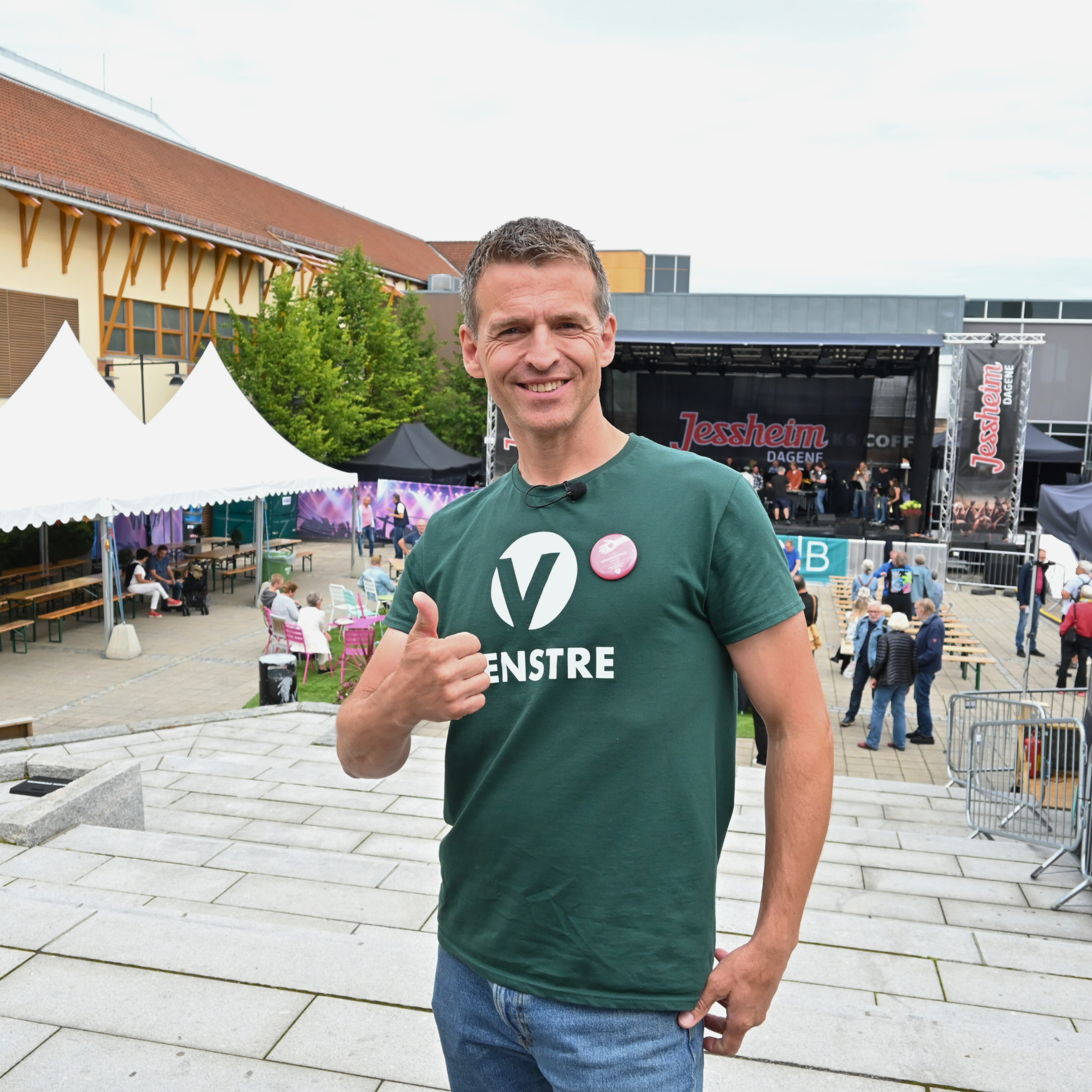 Thorbjørn Merkesdal etter debatten på lørdag, under Jessheimdagene 2023