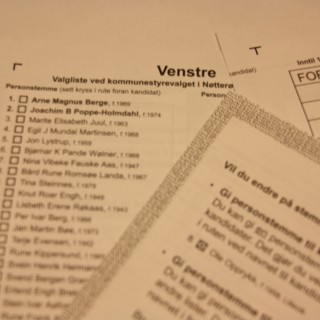 Den rette stemmeseddel