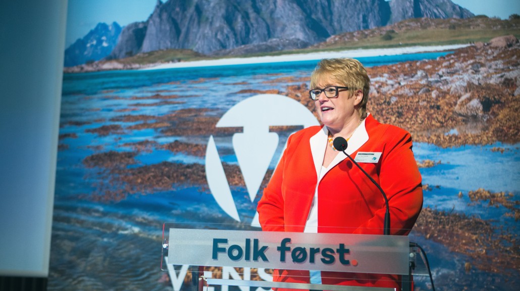 Trine Skei Grande på Venstres landsmøte 2015.