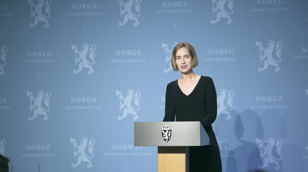 Islin Nybø - pressekonferasne