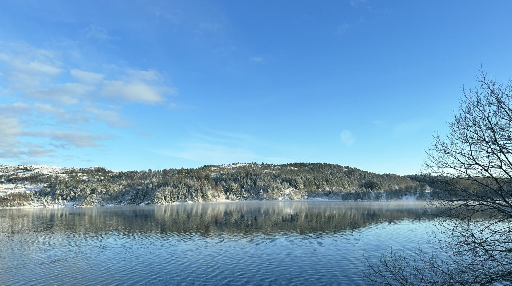 Utsikt over Fuglavatnet i Tysvær kommune