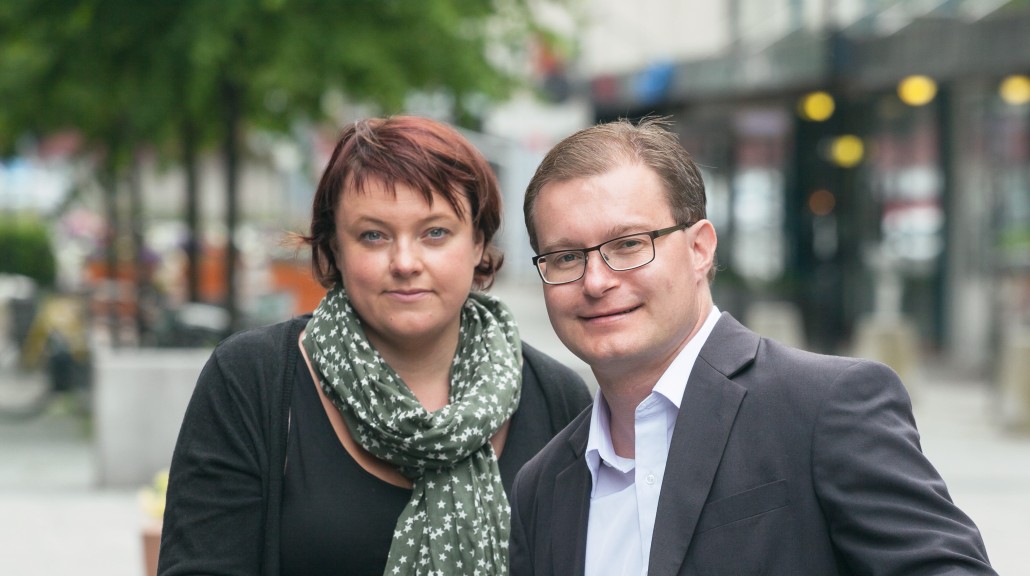 Venstres to kommunestyrerepresentanter: Margrethe Prahl Reusch og varaordfører Boye Bjerkholt