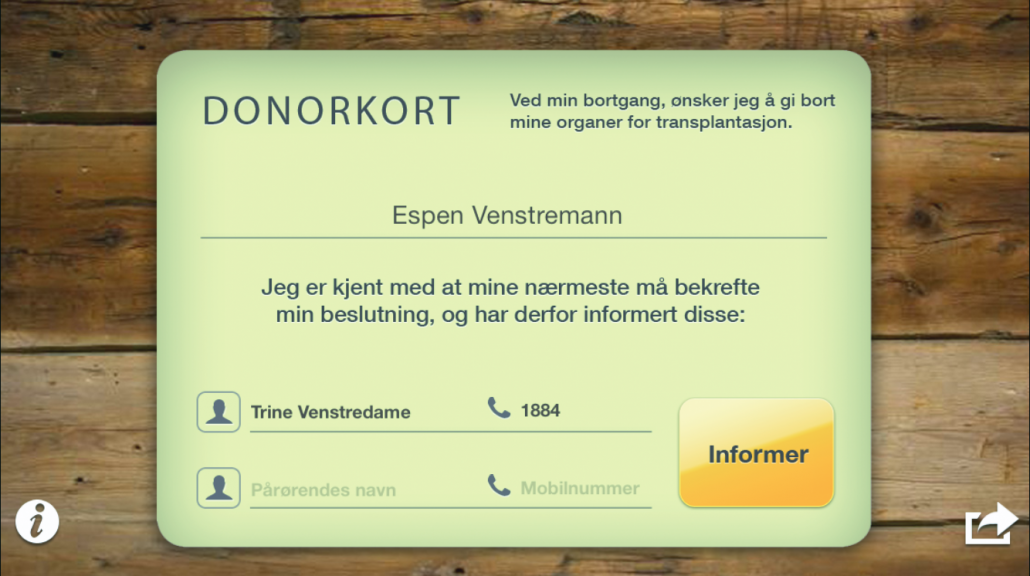 Donorkort app