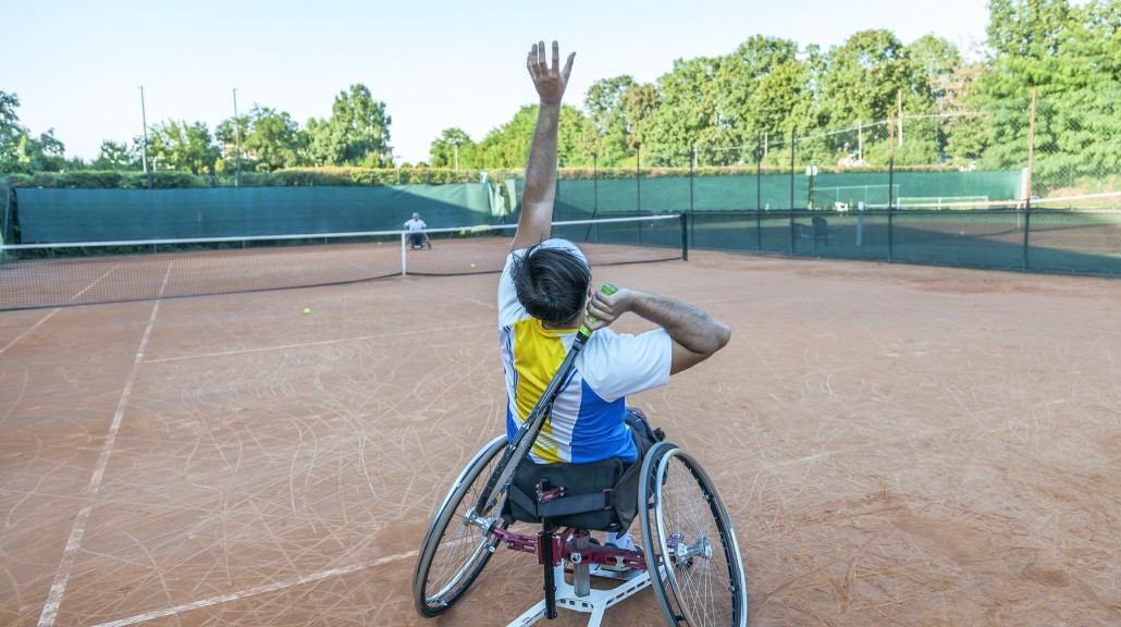 Tennisspiller i rullestol