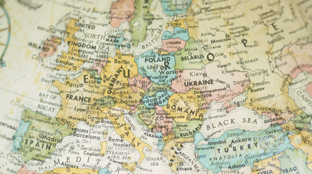 Kart over europa