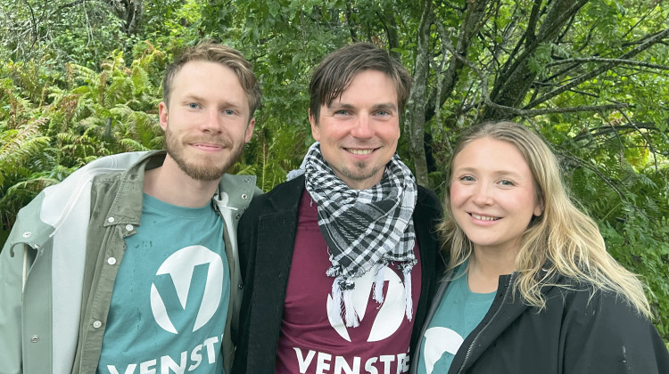 Lagbilde av leder trio i Lyngen Venstre lokallag.