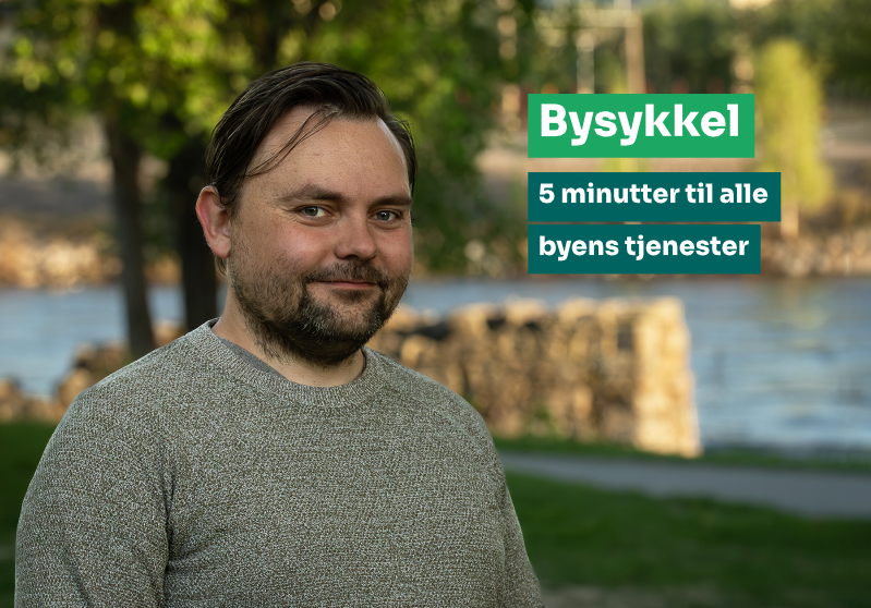 Bysykkel: 5 minutter til alle byens tjenester