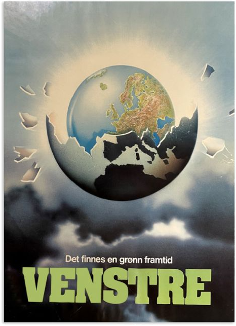 Det finnes en grønn framtid - Venstre(Gammel valgkamp-plakat)