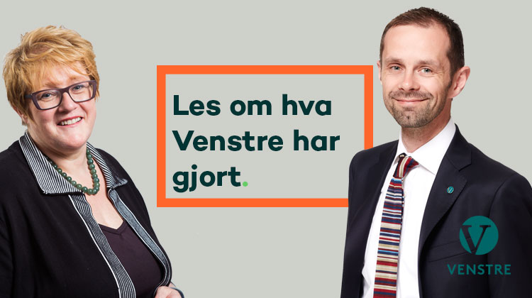 Les om hva Venstre har gjort.