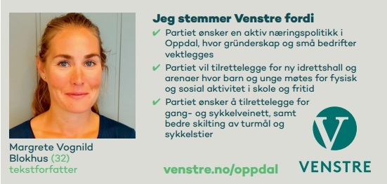 Margrete B. Vognild forteller hvorfor hun stemmer Venstre!