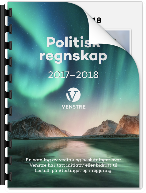 Last ned PDF av Venstres politiske regnskap