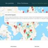 Kart på Stavanger Venstres valgprogram nettside