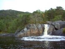 Fossefall i Svartvatnet