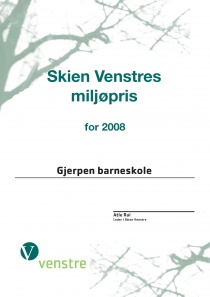 Miljøpris til Skien Venstre