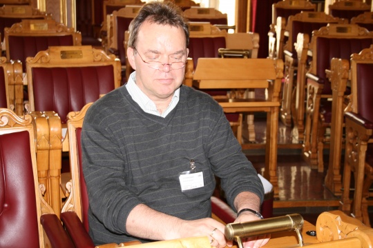 Bjørn Rudjord på Stortinget