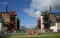 Flere områder og bygninger i Sellafield bar preg av en omfattende nedbygging. Flere områder og bygninger i Sellafield bar preg av en omfattende nedbygging.