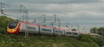 Virgin Train (Pendolino), ved Coventry, 15.7.2008