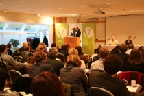 Lars Sponheim taler til Venstres landsstyremøte