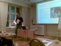 Ola Elvestuen presenterer utkastet til stortingsvalgprogram i Trondheim 1.10.2008