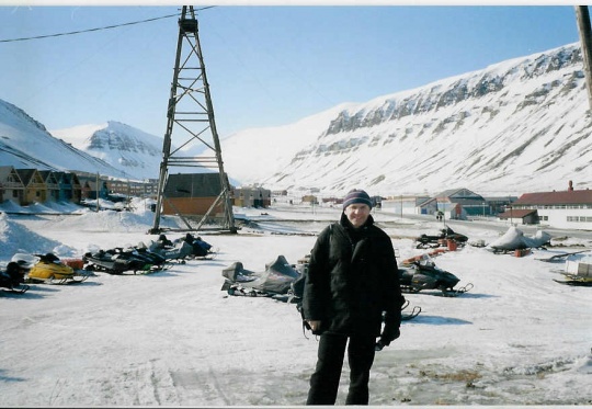 Venstremann i skuterland Svalbard
