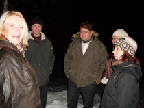  Fra v.: Monica, Tor, Kåre, Ulla (delvis skjult) og Marianne