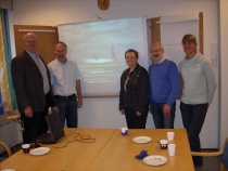 Jan Dukene, Asbjørn Aanonsen, Anne Margrethe Larsen, Gunnar Kvassheim og Line Mørch.