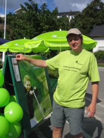 Geir Stave på stand