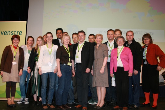 Akershus Venstres delegasjon.