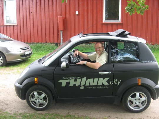 Jan Kløvstad i Think (elbil)