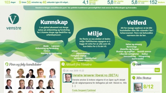  Venstre ønsker velgerne velkommen til liberal.no!