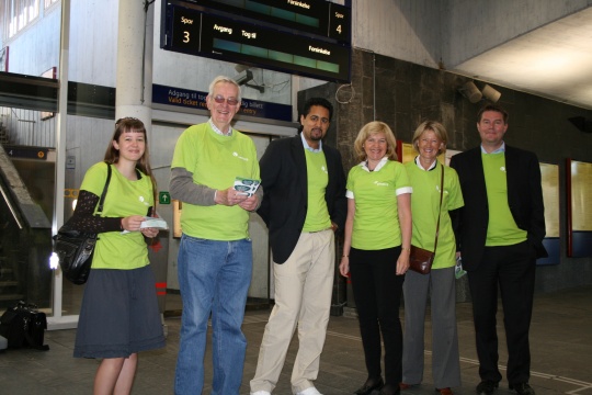 Togaksjon med Akershus Venstre 03.06.2009 på Sandvika Stasjon.