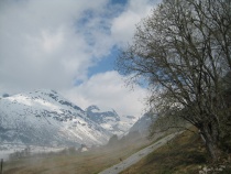 Fjell Sogndal Jostedalsbreen snø