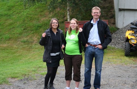  Heiagjengen på Børsheim bestod av 3. kandidat i Hordaland, Gunn-Vivian Eide, Ingrid Nergaard Fjeldstad og Terje Breivik (generalsekretær)