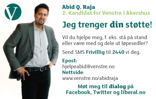 Abid Q. Rajas visittkort